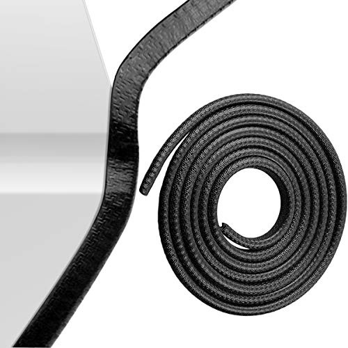 Kantenschutz autotür,Autotürschutzkanten Universal Fit Gummi Autotürkantenschutz U-Form Kantenschutz für Bleche,Limousinen, LKWs, SUV, ATV, Boote (Schwarz, 20M)