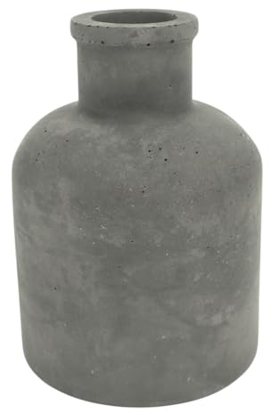 Handworkz | Baab - mini Vase schlicht aus Beton | wasserdicht | für frische Blumen oder Trockenblumen nutzbar | auch als Kerzenständer für Stabkerzen geeignet | Made in Germany (Anthrazit)