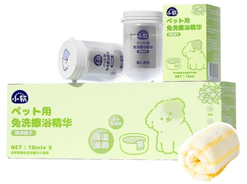 Wasserloses Katzenshampoo,Wasserloses Hunde-Trockenshampoo | Pflegendes wasserloses Pet Wash Katzen-Trockenshampoo,Kompaktes natürliches Haustier-Shampoo, trockenes Hundeshampoo mit Handtuch für
