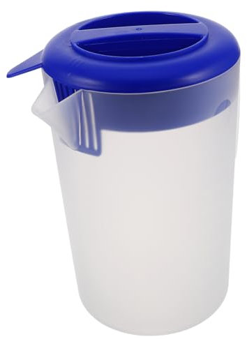 BEBEMOKO Jarra De Plástico Tapa y Asa Para Agua Jugo Té Helado y Bebidas Frías o Calientes Para Uso Restaurantes y Reuniones