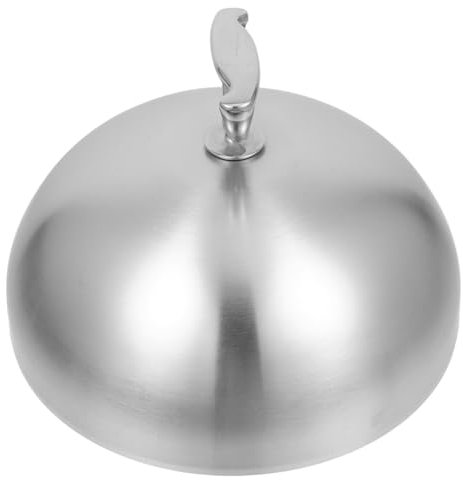 Stainless Steel Steak Cover Silver Spherical Serving Dish Lid