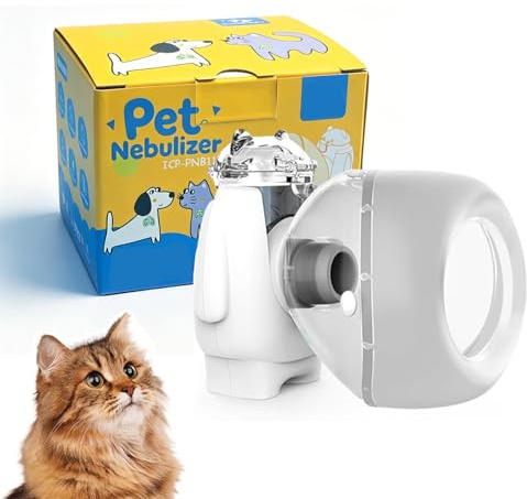 FURGUARD Nébuliseur et Masque d'inhalation pour Chats, Chiots et Petits Chiens (S)