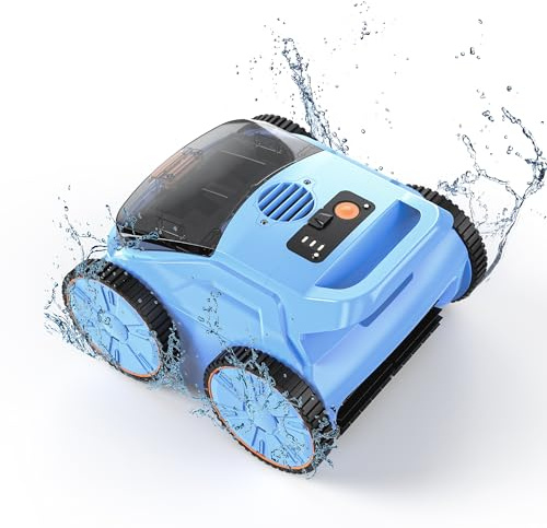 (2025 Upgrade) Pool Vacuum Cordless Robotic Pool Cleaner, 4-in-1 Floor/Wall/Waterline Cleaning/Smart Navigation, 180 Mins Runtime Pool Vacuum for Inground Pools Up to 2100 Sq.ft