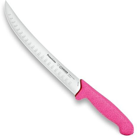 Giesser since 1776, Made in Germay, Breaking Knife Curved Graton Edge10 Inch, joint-friendly, Ultra Slip Resistant Handle material, Dishwashersafe, rustfree