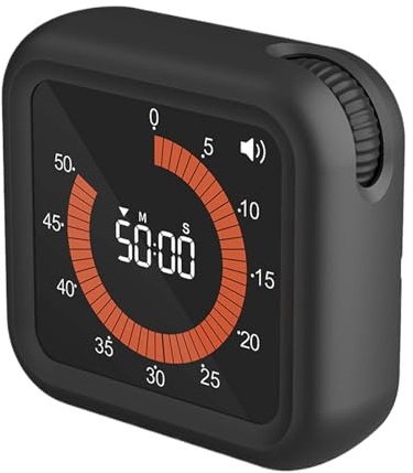 Moxeupon Timer visivo per bambini – Timer digitale – Gestione del per la scuola, il bagno, le lezioni e i compiti a casa – per la scrivania, lavarsi i denti cucina esercizi di classe