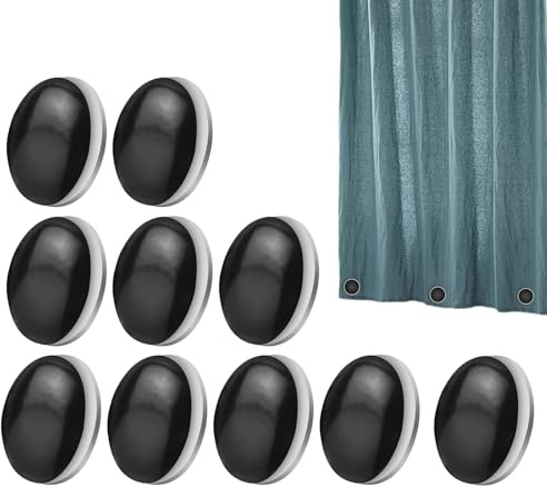 Generisch Beschwerer Magnetisch - Set Von 10 Silikon Ummantelten Gewichten | Rostfreier Wasserdichter Stabilisator Für Gardinen, Tischdecken, Behänge Und Flaggen