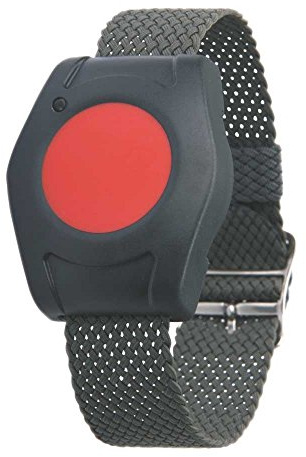 1x Behrend Armbandsender für Pflegeruf-Set, Ein-Knopf-Bedienung, Hausnotruf, Hausalarm, Senioren-Notruf