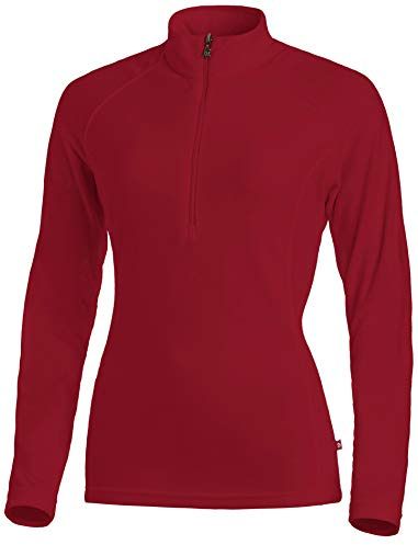 Medico Herren-Ski-Shirt aus Fleece, langärmlig, mit Reißverschluss