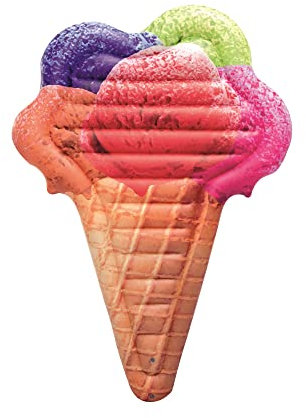 Bestway 43183 | Float'n Fashion - Materassino Gonfiabile Gelato, 188X130 cm