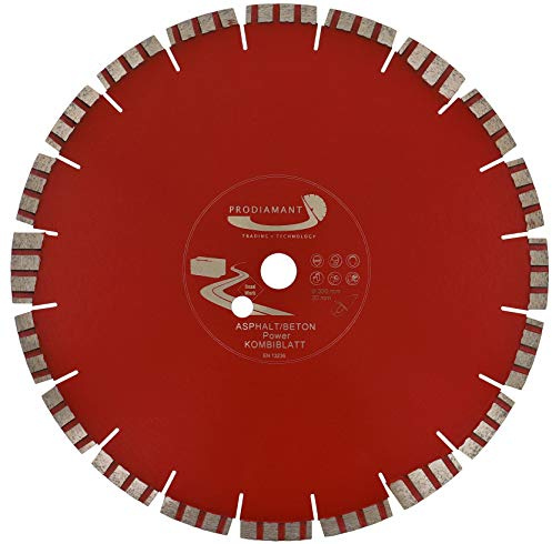 PRODIAMANT Premium Diamant-Trennscheibe Beton + Asphalt Kombi-Laser 300 mm x 20 mm Diamanttrennscheibe 300mm