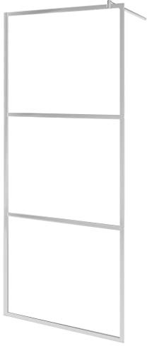 vidaXL Duschvägg med klart ESG-glas 100x195 cm