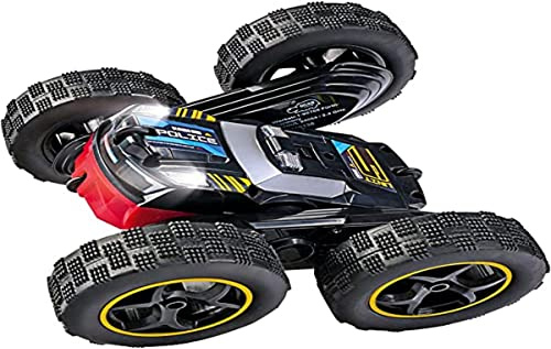 Dickie Toys 201104001 - RC Tumbling Flippy RTR - Med Ljus på Fram- och Ovansida, Roterande Sidoaxlar, Rotations- och Flipfunktion, 2,4 GHz, 1:28, Från 6 år
