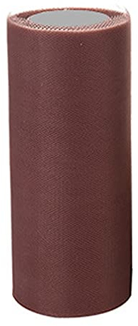 Anawakia Tüll RolleTüllband Tüll Dekostoff Tischband Dekoband Tüllnetz für Kleidung Deko Hochzeit Party (Braun)