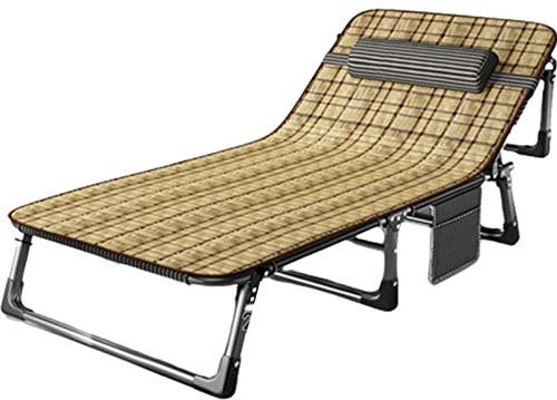 Campingbett Für Erwachsene Bequemstes, Tragbares Klappbett Zum Schlafen Mit Matratze Unterstützt 330 Pfund, Für Camp, Büro, Zuhause,A,75cm
