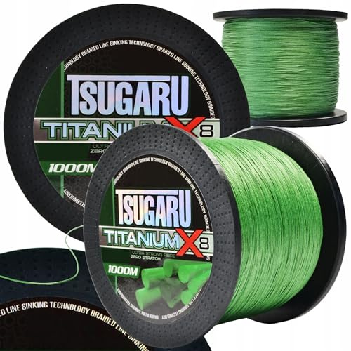 Angelschnur 8fach geflochten Braided line Hauptschnur Titanium X8 150m/1.000m 0,08-0,40mm
