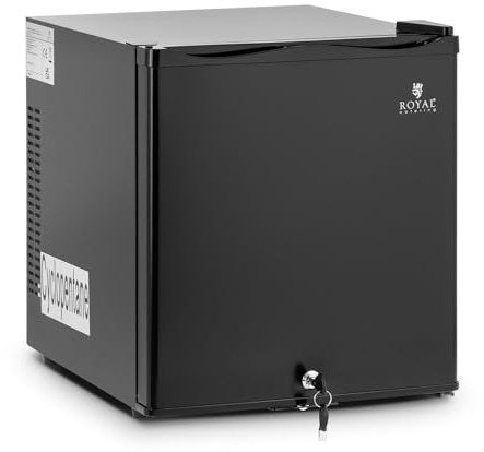 Royal Catering RCGK-MB40L Minibar 28 l Glastür schwarz Hotel Mini Bar Kühlschrank Hotelkühlschrank Kühlschrank