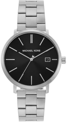 Michael Kors Blake Uhr für Herren, Quarz-Dreizeiger- oder Chronographenwerk mit Edelstahlarmband
