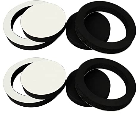 Myazs 4 Stück 16,5 cm Auto-Lautsprecher, Bass-Türverkleidung, Schalldämmung, Baumwolle, Lautsprecher, Schall, selbstklebende Isolierung, Lautsprecher, Schaumstoff-Schallwand, 16,5 cm