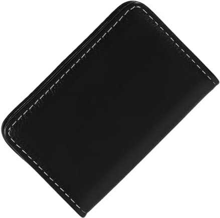 Lurrose Visitenkartenetui Edelstahl Kunstleder Klein Magnetisch Kompakt Kartenhalter Für Geschäftsleute Bürobedarf
