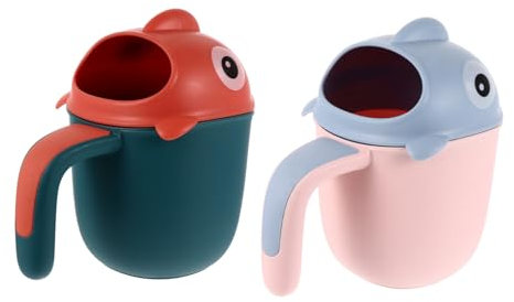 LIFKICH 2stücke Shampoo Rinse Cups Ergonomische Badewasser-schaufeln Für Sanftes Haarewaschen Und Körperreinigung - Umweltfreundliches Material