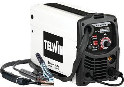 Saldatrice inverter bimax 150i synergic telwin volt 230 a 150 mig-mag flux mma accessoriata