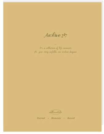 Monolike Archive247 Solid PVC Adhesive Photo Album, Royal yellow - Photo Album, Photo Book, Adhesive Album, Design Album