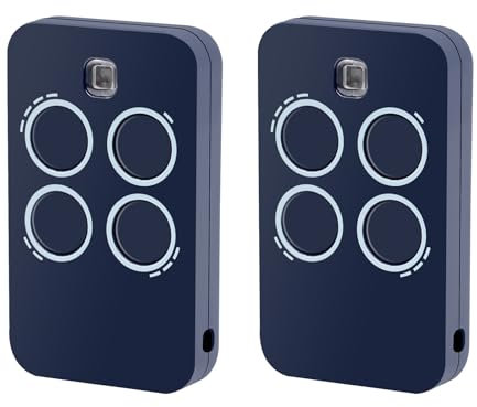 2PCS Garage Door Opener Compatible Handheld Transmitter Garage Door 433.92MHz 4-Channel Replacement Remote Control Compatible with Genius Echo TX4 RC 433 MHz