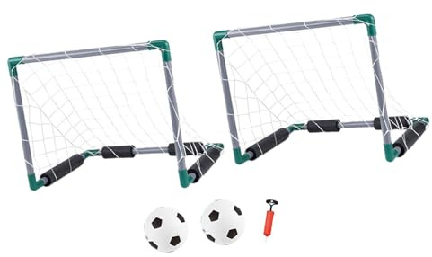 Perfeclan Float Pool Football Goal Swimming Pool Float Toys Equipment Portable Soccer Goal Water Polo Game for Beach Festival Family, Double