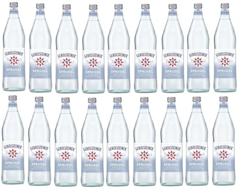 18 Glas Flaschen Gerolsteiner Sprudel a 0,75l Mehrweg inklusive 2,70€ Pfand + Space Keks von Onlineshop Bormann