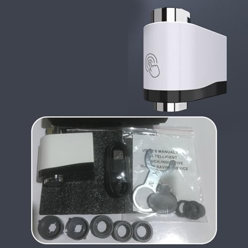 UTTASU Dual Sensor Smart Faucet Water Saver Touchless Infrared Motion Sensor Tap Aerator With Bottom Side Detection For Kitchen Bathroom Sink IPX6 Waterproof(C)