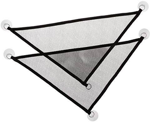Zkydhbd 1 Pair Reptiles Hammock Bearded Dragon Hammock Suction Cup Hanging Lounger For Climbing 18.7×13×13 Inch Bearded Dragon Accessories Driftwood Supplies Heating Pad