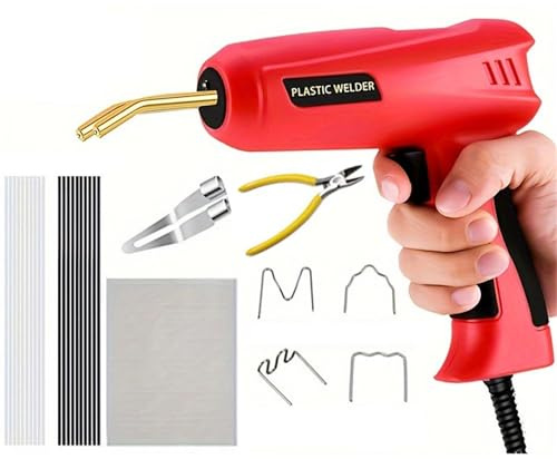 cucitrice calda 200-220W Graffette a caldo, saldatrice per plastica 3 in 1 Pistola per saldatura Riparazione paraurti auto Fissaggio superfici in plastica(200W Style 3)