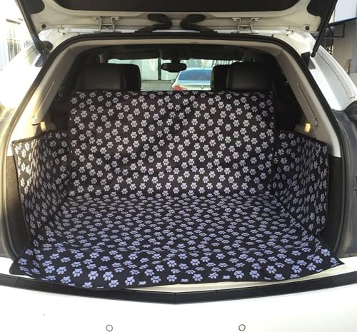 TourKing Car Boot Protector, Nonslip Waterproof Boot Liner for Dogs, Durable Scratchproof Car Seat Protector Mat with Bumper & Side Protection 155 * 104cm
