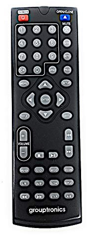 Replacement Remote Control for Grouptronics GTDVD-181 DVD Player
