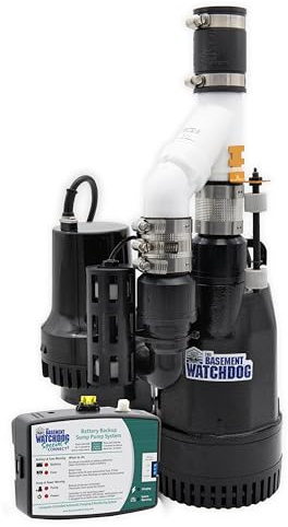 The Basement Watchdog Big Combo CONNECT Preassembled Primary & Battery Backup Sump Pump System - WiFi-Capable w/Add-on Module (CITS-50)