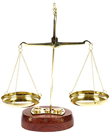 IBA Indianbeautifulart Apothecary Scale Vintage Collectible Brass Weight Scale Home Dekor Antique Weight Balancing Scale Taraju