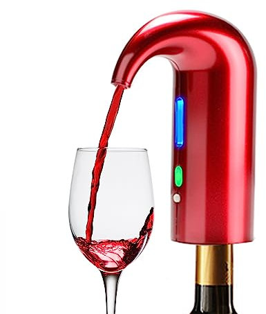 Aireador eléctrico de vino, jarra de vino portátil de un solo toque y dispensador de vino bomba para vino rojo y blanco Multi-Smart dispensador automático de oxidante de vino dispensador USB