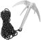 Taglierina Acquatica con Coltello Pieghevole per Erbacce e Corda da 10 M, Strumento Efficiente per Rimuovere Erba Acquatica e Piante in Laghi, Stagni e Cortili per la Pesca e la