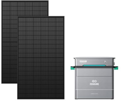 Zendure Solarflow Hyper 2000 avec AB2000X 1920Wh, Centrale Électrique de Balcon avec Entrée Solaire 1800W, HUB Intégré(Unité de Contrôle Intelligente) et Micro Onduleur, Biface Panneau Solaire 1 118W