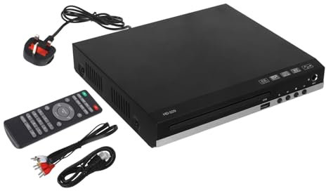 iplusmile Region Free Mini Dvd Player Home Dvd Player Stereo System 229 Uk Plug Supports Ac100-240v for Home Entertainment and Smart Tv