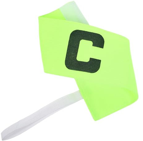 Toyvian Fußball Kapitänsbinde Mit Gummizug Rutschfestes Armband in Neon Grün Fußball Mannschaftsarmband Für Teamspieler Im Mannschaftssport