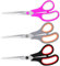 8.5 Multipurpose Scissors, Fabric Scissors with Ultra Sharp Stainless Steel Blades and Comfort Grip Handles, Sturdy for Office, Craft, 3 Pack
