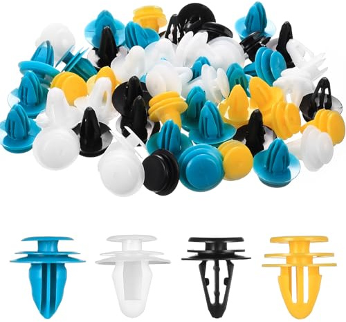 80 Pcs Universal Car Panel Clips, Universal Car Trim Clips Plastic Fasteners, 4 Sizes Mixed Auto Retainer Fastener Rivets for Vehicles Cars Boots Fender Trim Panels Interior Doors Bumper Clipss