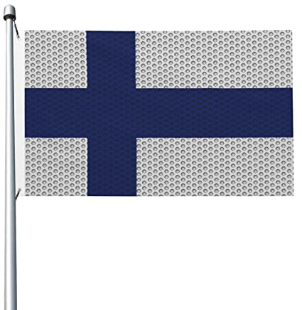 Bandiera Della Finlandia Divertente Garden Flag Durevole Bandiere Da Giardino Decorazione Per Esterni All'Aperto Fattoria 90X150Cm