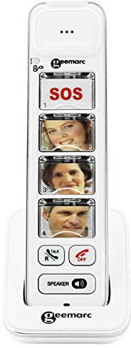 Geemarc Photodect 295 - Additional Handset for Geemarc Amplidect 295 Range with Customisable Photo Memories - Main Base Unit Required - Low to Medium Hearing Loss - Hearing Aid Compatible - UK Version