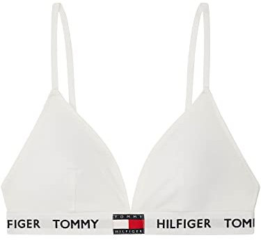 Tommy Hilfiger PADDED TRIANGLE BRA Triangel-BHs Damen, Weiß (Pvh Classic White), S