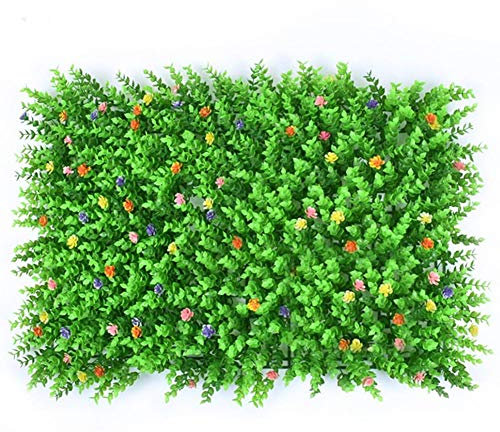 YGLONG Kunstrasenteppich Künstliche Pflanze Kunststoff Garten Gefälschte Zaun Matte Panel Gitter Wanddekoration für Home Hochzeit Balkon Rasenteppich (Color : B)