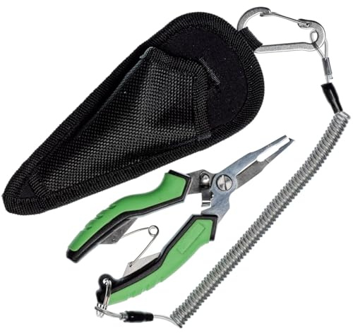 Gunki 14cm Multi Sprengringzange zum Spinnfischen, Angelzange für Sprengringe, Zange zum Öffnen von Split Ringen