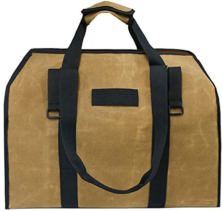 Filztaschen Kaminholztasche Filz, Stabiler Feuerholzkorb mit Tragegriffen, Holzkorb für Kaminholz, Einkaufstasche Faltbar, für Feuer, Kamin- und Brennholz