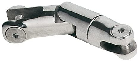 Nautica DDR srl Kupplung für Ketten aus Edelstahl mit Gelenk, Schieben, Einsteckschloss in die Mündung, Anker-Kette Liegeplatz (10/12 mm)